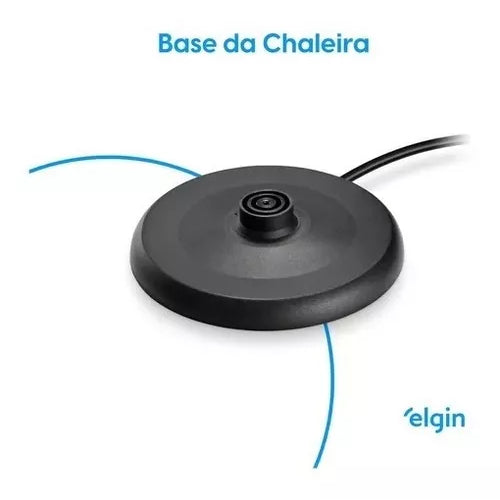 Chaleira Elétrica Elgin inox 1,8L com Desligamento Automático - Esquentar Água 110v ou 220v
