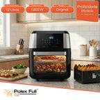 Fritadeira Oven Fry 4 em 1 Elgin Display Digital 12 Litros 1800W + Brinde Jogo Americano