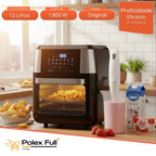Fritadeira Oven Fry 4 em 1 Elgin Display Digital 12 Litros 1800W + Mixer de Mão Elgin 2 em 1