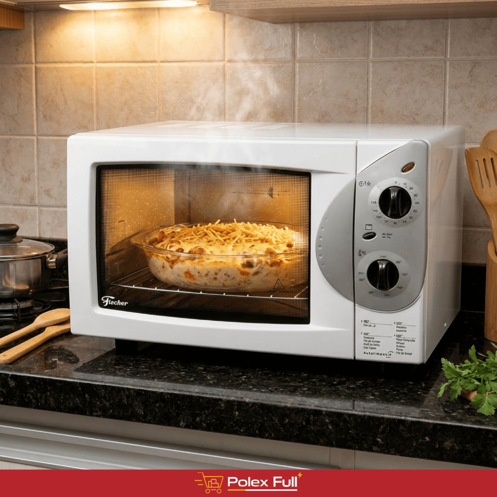 Forno de Bancada Elétrico - Fischer Grill - 44L - Branco - Autolimpante - 50 à 320ºC