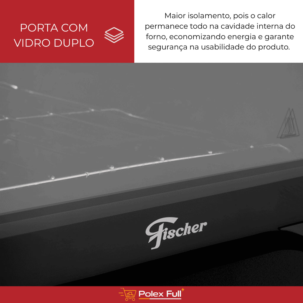 Forno Elétrico De Bancada - Fischer Pop Grill - 44 litros- 1775w - Preto
