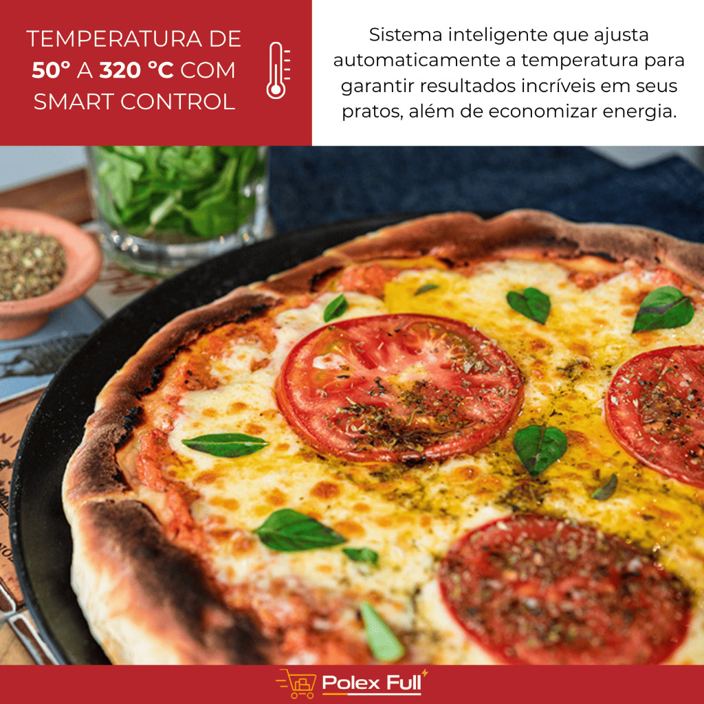 Forno Elétrico De Bancada - Fischer Pop Grill - 44 litros- 1775w - Preto