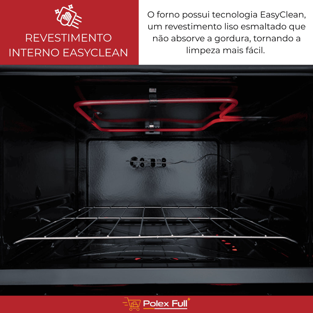 Forno Elétrico De Bancada - Fischer Pop Grill - 44 litros- 1775w - Preto