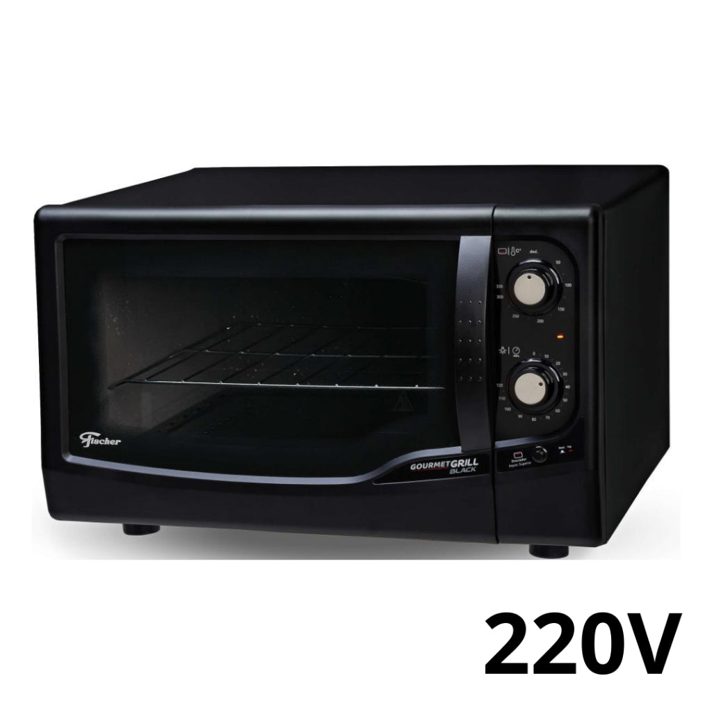 Forno Elétrico Fischer Gourmet Grill 44L Preto Bancada com Dourador e Timer