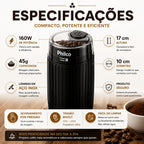 Moedor de Café Philco Perfect Coffee 190W - Prático Café em Fresco Moer Grãos