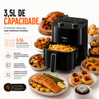 Fritadeira Air Fryer Facilita Fry 3,5 Litros Preta Elgin