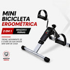 Mini Bicicleta Ergométrica Digital Dobrável Fitness Pedalinho - Polex Full Training - Reabilitação Fisioterapia