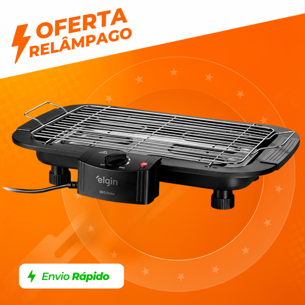 Churrasqueira Elétrica Elgin BBQ Show Mesa Anti-Fumaça