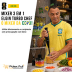 Mixer Power Turbo Chef Processador 3 em 1 200W Elgin