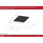 Cooktop Elétrico Fischer 2 Bocas com Touch Screen Vitrocerâmica
