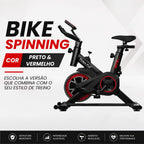 Bicicleta Spinning Ergométrica Exercícios - Monitor Profissional - Suporta até 120kg - Polex Full