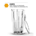 Mixer Blender Philco PMX40A Lâminas de Inox 220v