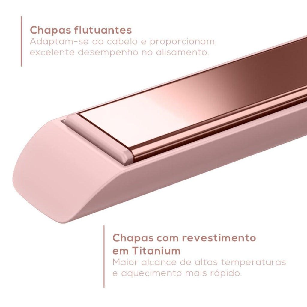 Prancha Britânia Linha Viih Tube Titanium 230°C BPR04 - Bivolt