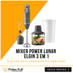 Mixer 3 Em 1 600w Power Inox  Elgin Lunar - Batedor Processador