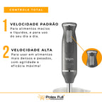 Mixer 3 Em 1 600w Power Inox  Elgin Lunar - Batedor Processador