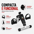 Mini Bicicleta Ergométrica Digital Dobrável Fitness Pedalinho - Polex Full Training - Reabilitação Fisioterapia