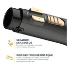 Escova Rotativa Ber21pd Preto E Dourado Bivolt
