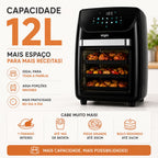 Fritadeira Air Fryer 12Litros Family Oven Fry Elgin 1900W