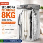 Secadora de Roupas de Parede 8Kg Super Ciclo Branca/Cinza Fischer