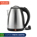 Chaleira Elétrica Elgin inox 1,8L com Desligamento Automático - Esquentar Água 110v ou 220v
