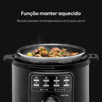 Panela De Pressão Elétrica Fast Cook Preta Elgin - 900w