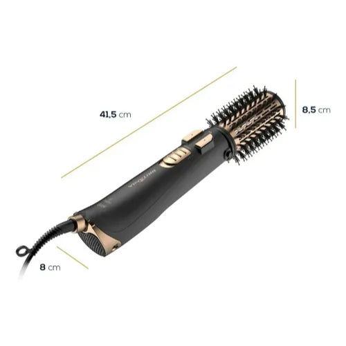 Escova Rotativa Ber21pd Preto E Dourado Bivolt