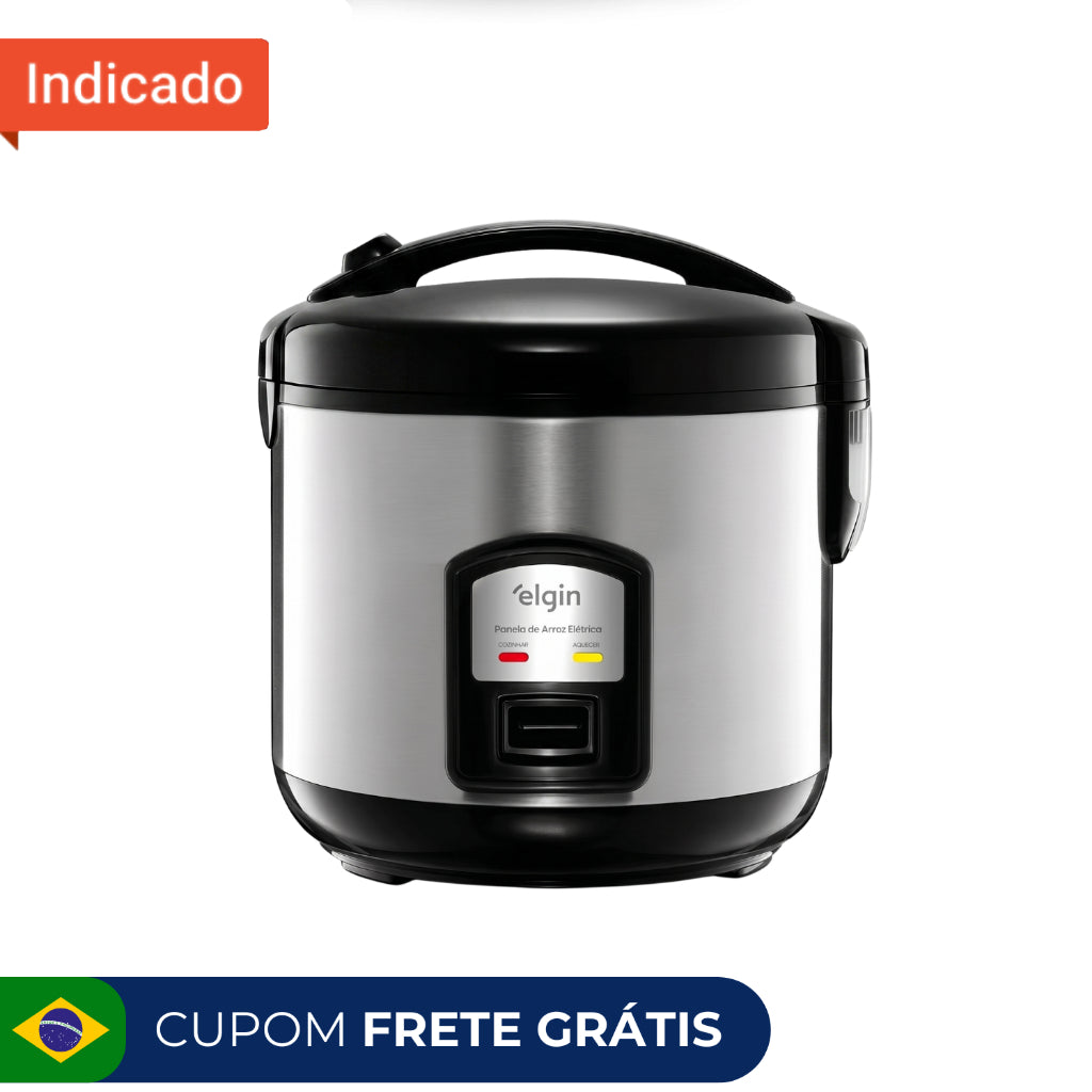 Panela De Arroz Elétrica Inox Elgin 5 Xícaras - 400w