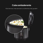 Panela De Arroz Elétrica 127v Elgin Visio Glass 10 Xícaras