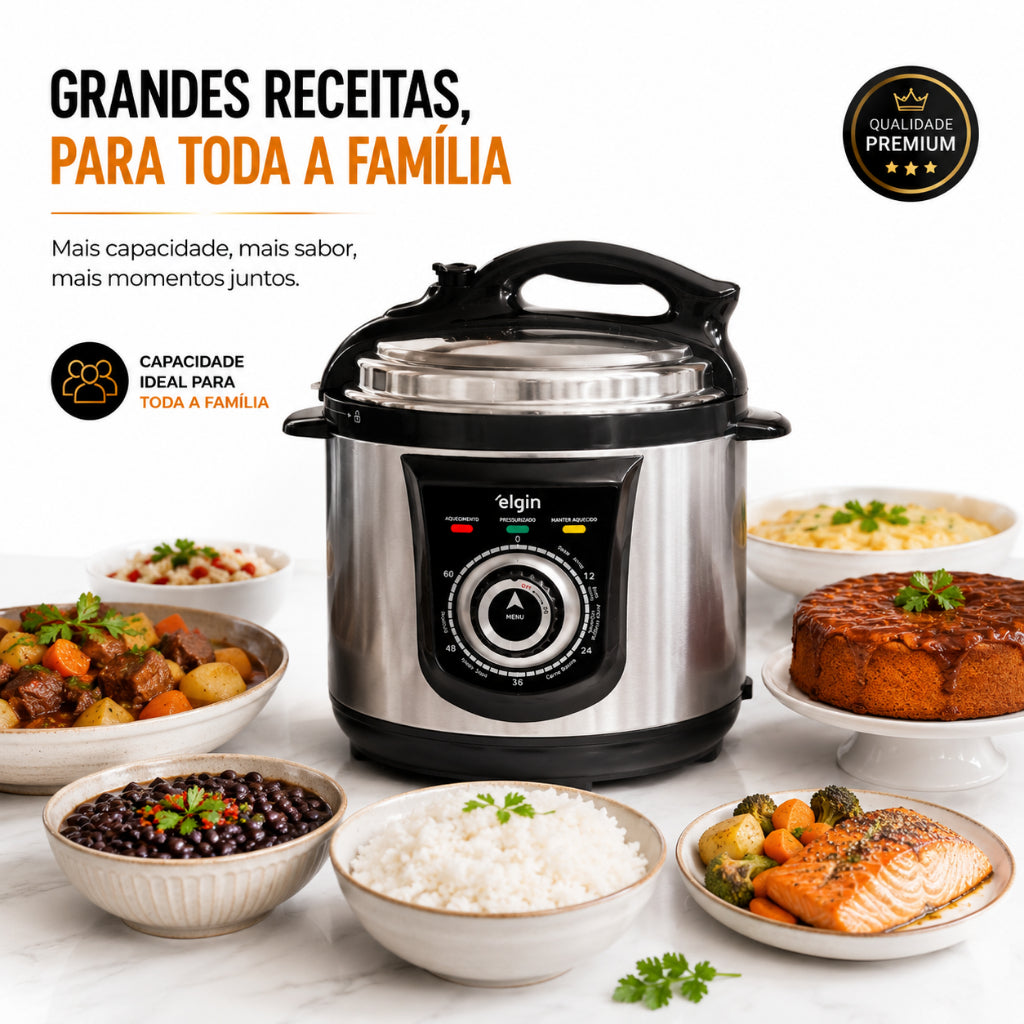 Panela de pressão elétrica 4,0 Litros - Elgin