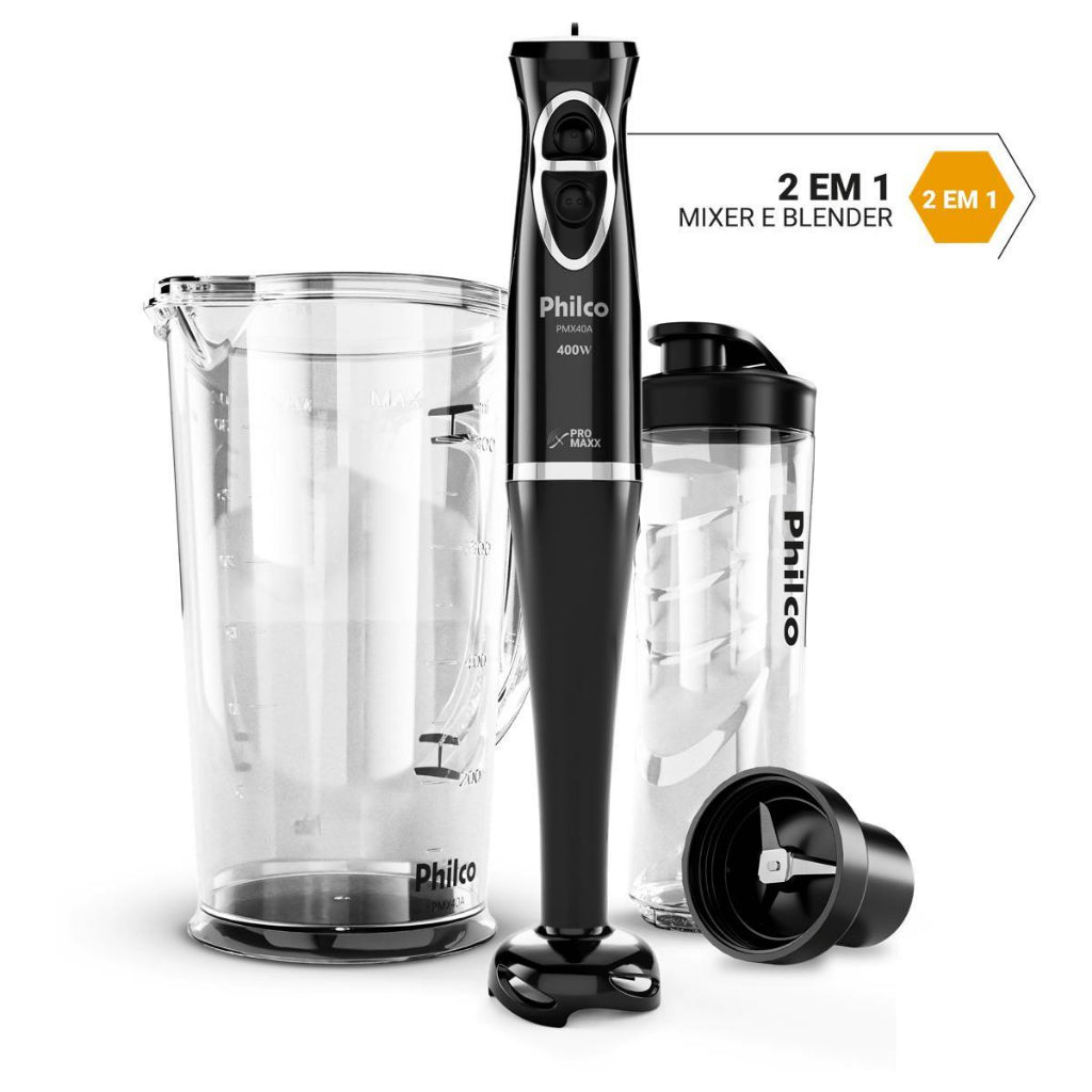 Mixer Blender Philco PMX40A Lâminas de Inox 220v