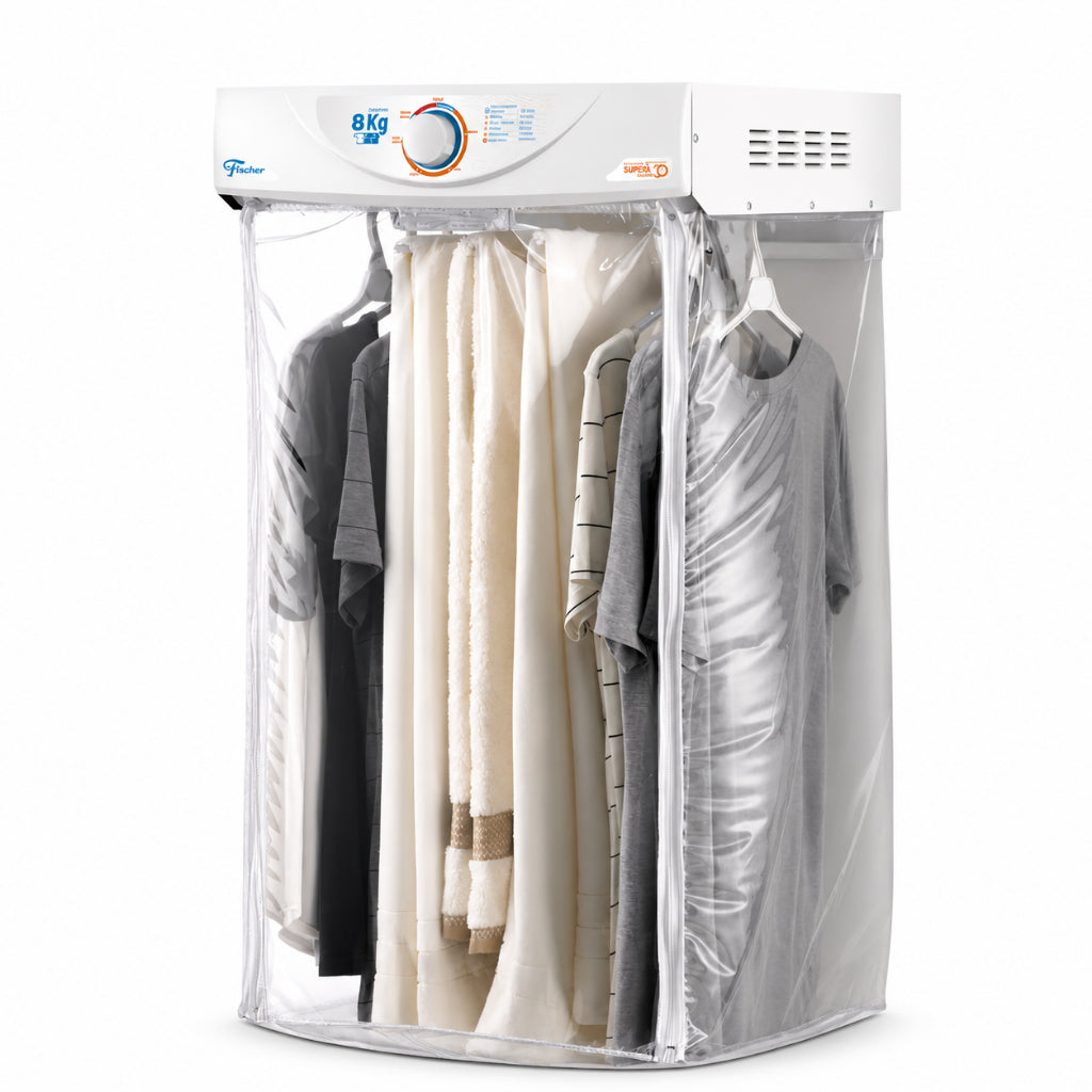 Secadora de Roupas de Parede 8Kg Super Ciclo Branca/Cinza Fischer
