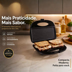 Sanduicheira Grill 2 Em 1 Brunch Time Elgin - Antiaderente, 800W