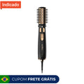 Escova Rotativa Ber21pd Preto E Dourado Bivolt