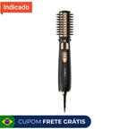 Escova Rotativa Ber21pd Preto E Dourado Bivolt