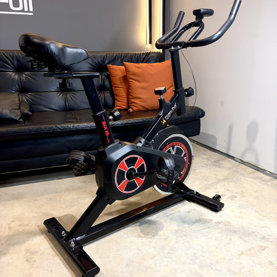 Bicicleta Spinning Ergométrica Exercícios - Monitor Profissional - Suporta até 120kg - Polex Full