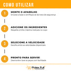 Mixer 3 Em 1 600w Power Inox  Elgin Lunar - Batedor Processador