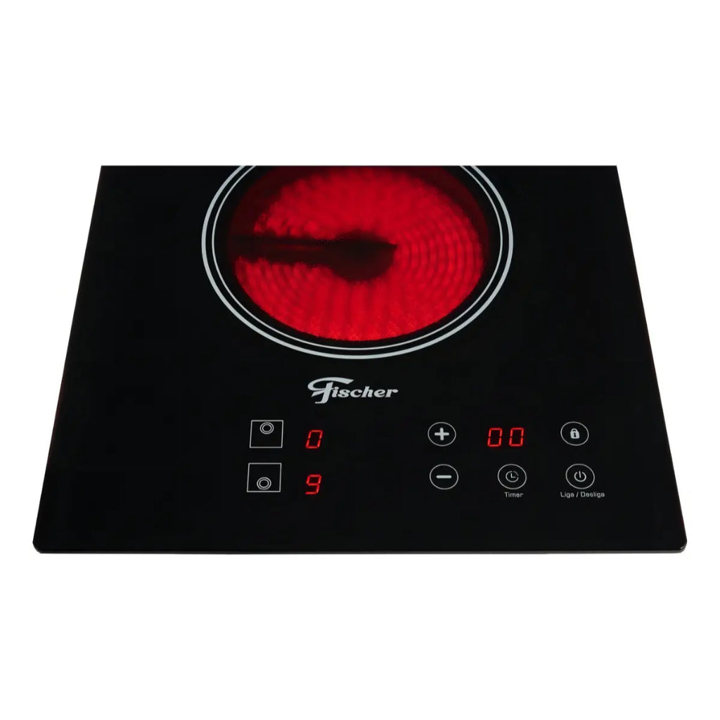 Cooktop Elétrico Fischer 2 Bocas com Touch Screen Vitrocerâmica