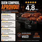 Churrasqueira Elétrica Elgin BBQ Show Mesa Anti-Fumaça