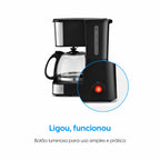 Cafeteira Elétrica Elgin Essential 19 Xícaras 600w Jarra De Vidro