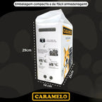 Tapetes Higiênicos Com Carvão Ativado 90 unidades Tamanho 80x60 para Cachorros - Caramelo