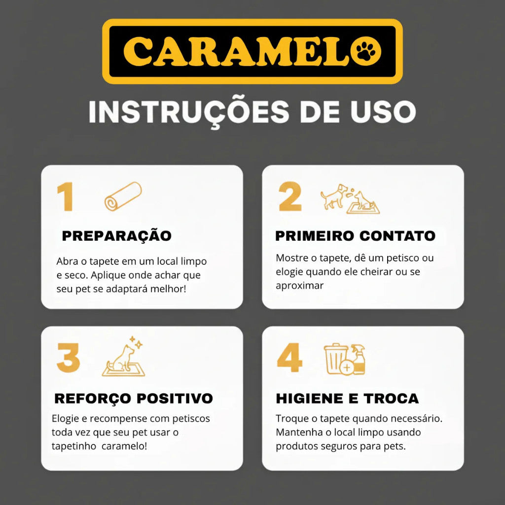 Tapetes Higiênicos Com Carvão Ativado 90 unidades Tamanho 80x60 para Cachorros - Caramelo