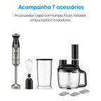 Mixer Master Mix 5 Em 1 Elgin 1.000w 110v 5 Funções Prateado