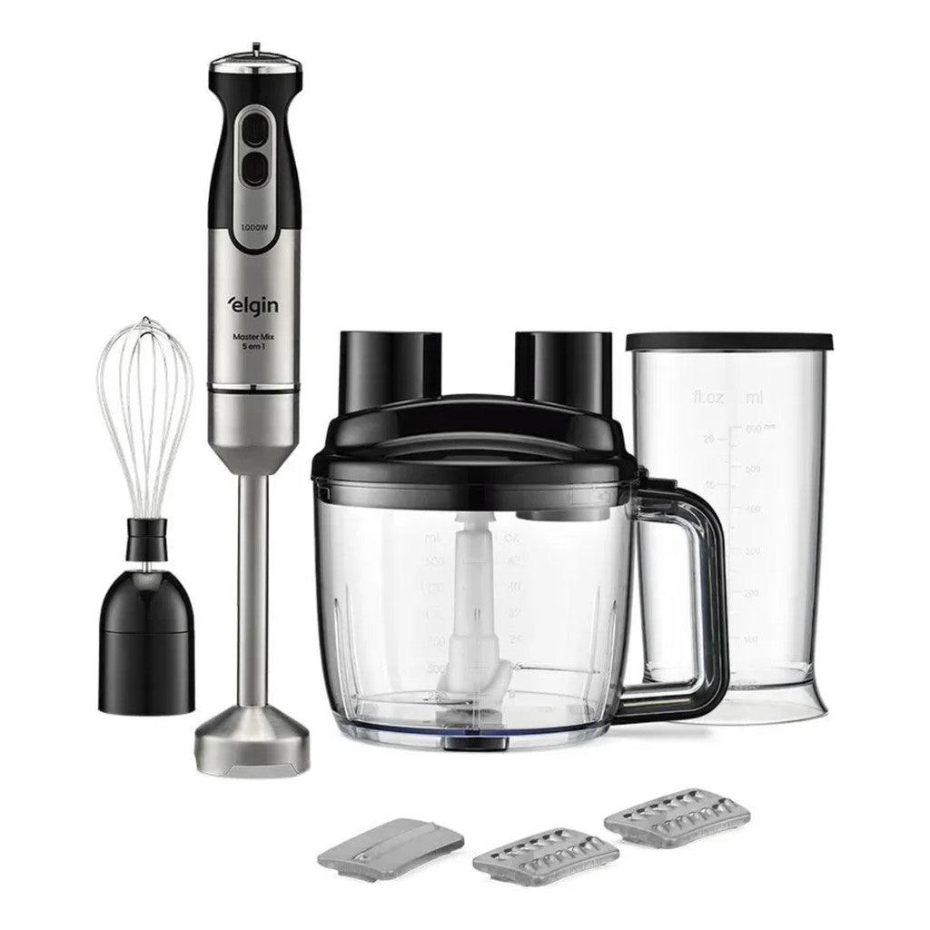 Mixer Master Mix 5 Em 1 Elgin 1.000w 110v 5 Funções Prateado