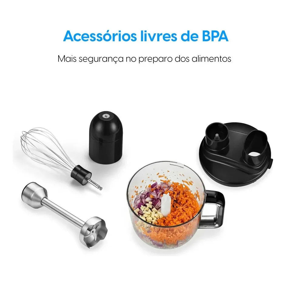 Mixer Master Mix 5 Em 1 Elgin 1.000w 110v 5 Funções Prateado