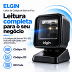Leitor De Código De Barras Fixo Elgin El8600ia 8m/s Cor Preto