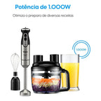 Mixer Master Mix 5 Em 1 Elgin 1.000w 110v 5 Funções Prateado