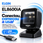 Leitor De Código De Barras Fixo Elgin El8600ia 8m/s Cor Preto
