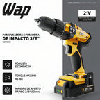 Parafusadeira E Furadeira De Impacto 3/8  Wap K21 Id02 - com Maleta - 127/220v 50/60 Hz