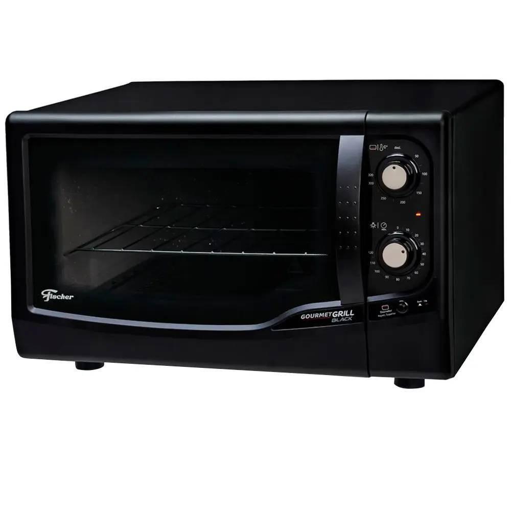 Forno Elétrico Fischer Gourmet Grill 44L Preto Bancada com Dourador e Timer